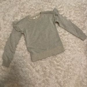 Metallic silver sweater